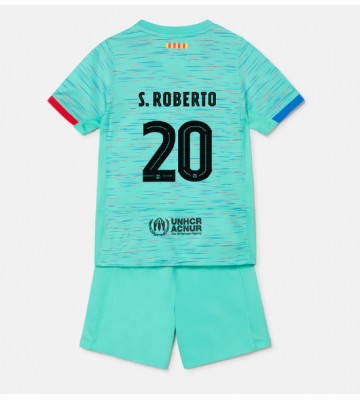 Maillot de foot Barcelona Sergi Roberto #20 Troisième enfant 2023-24 Manches Courte (+ pantalon court)